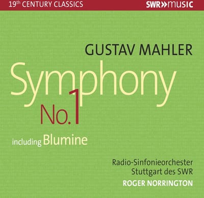 Radio-Sinfonieorchester Stuttgart Des SWR, Roger Norrington - Mahler: Symphony No. 1 Including Blumine (CD)