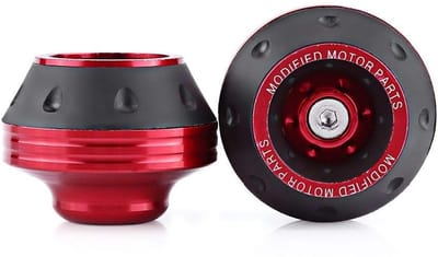 Dailygoody - Fork Frame Sliders - CNC Aluminium Crash Protectors - Rood - Motorbescherming - Veiligheid - Universeel - Geschikt voor motoren en scoote