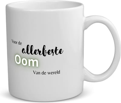 Akyol - voor de allerbeste oom van de wereld koffiemok - theemok - Oom - de beste oom - verjaardagscadeau - verjaardag - cadeau - cadeautje voor oom - oom artikelen - kado - geschenk - gift - 350 ML inhoud