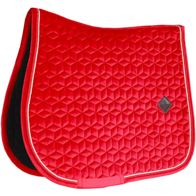 Kentucky Horsewear - Zadeldek - Zadeldoek - Velvet - Jumping - Rood - Cob