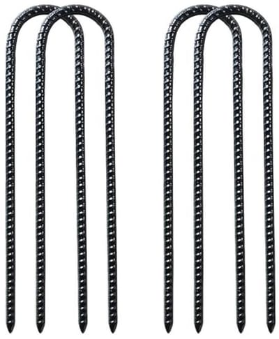 Zware tuinankers voor grondbevestiging - U-vormige staalspelden voor tenten en schommels (30 cm, 4 stuks)