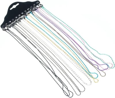 Brillenkettingen Set - Brilkoord Ketting - Bescherming Bril - Verstelbare Ringen - 30.5 mm Lengte - Multicolor