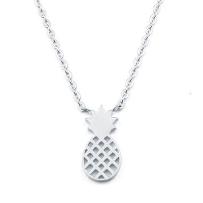 Cilla Jewels dames ketting Pineapple Verzilverd