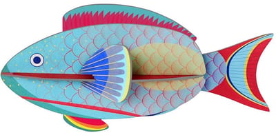 Studio Roof- wanddecoratie - Parrot Fish - papegaaivis