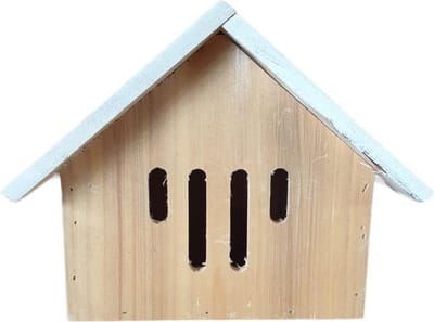 Insectenhuis grenen licht roze H20cm