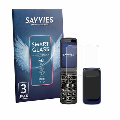 3 Stuks Savvies Screenprotector - geschikt voor Guwet G739 (Voor+Achter) - beschermfolie glas transparant