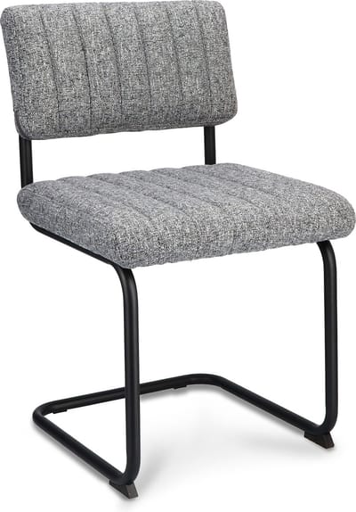 Icon Living - Stoel Vick - Stof Oasis Grey - Frame Zwart