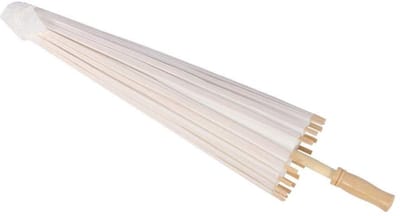 Dailygoods- Parasol 59 cm - Papieren Paraplu - Bamboehandvat - Handgemaakt - Decoratie - Feest/Bruiloft