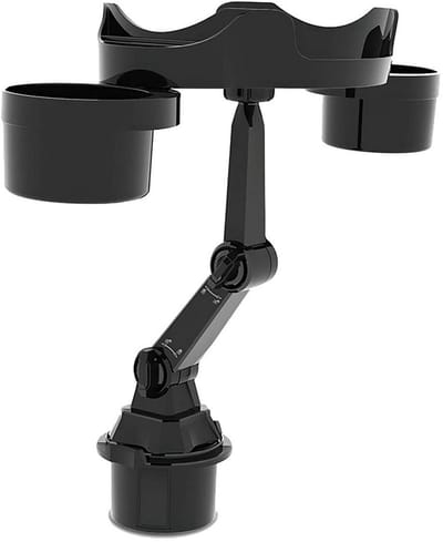 LuxeBass LB561 - Telefoniehouder - Multifunctioneel Autohouder - Met serveertafel - Bekerhouder - Zwart