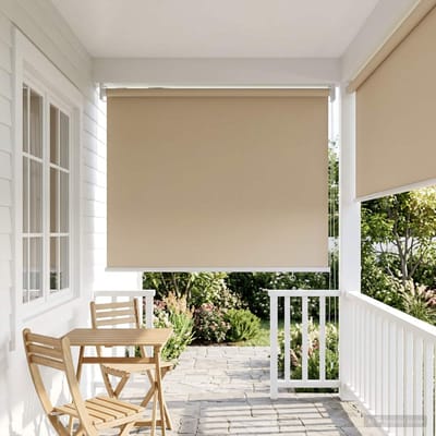 vidaXL - Buitenrolgordijn - UV-bescherming - Beige - 100 - x - 230 - cm - (B - x - H)