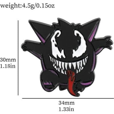Épinglettes Émail Pokémon pour Sacs à Dos Adorables Pikachu Gengar Salamèche Broches Insignes Métal Émail Pins Collection Pokémon Cadeau