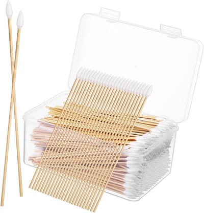Precisie Wattenstaafjes - Puntige Applicators - Make-up Corrigeren - Zachte Katoenen Tips - 500 Stuks - Khaki
