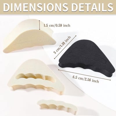 Dailygoods- Schoenvullers 8 Stuks - Hielkussen/Hielbeschermers - Comfort/Schoeninzetstukken - Zelfklevend - Zachte/Ademende Voetsteunkussens - Hielondersteuning