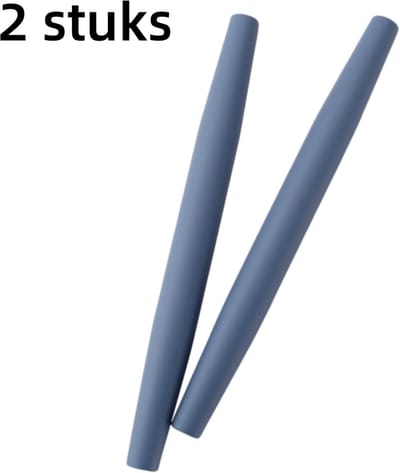 2 stuks- Deegrollers - Voor het maken van noedels - Deegrollers voor dumplings - Speciale deegrollers - Pastadeegrollers - Deegstokjes - Antiaanbaklaag - Hittebestendig - Flexibel ontwerp - Keukengerei - Vaatwasmachinebestendig - 33*3*3 cm - Blauw