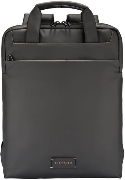 Tucano Work Out 5 rugzak MacBook 14” – Gemaakt van gerecycled plastic – Waterbestendig materiaal – Contrasterende kleurvoeringen - Zwart