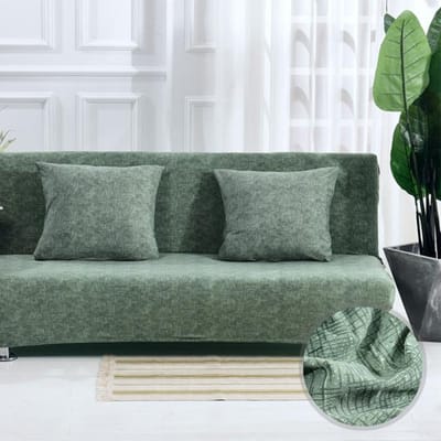 Stretch Sofahoes Vouwbare Grote Elastische Bankhoes Voor Bank Zonder Armleuning Vouwhoes Voor Slaapbank Copridivano Size S 120-155cm