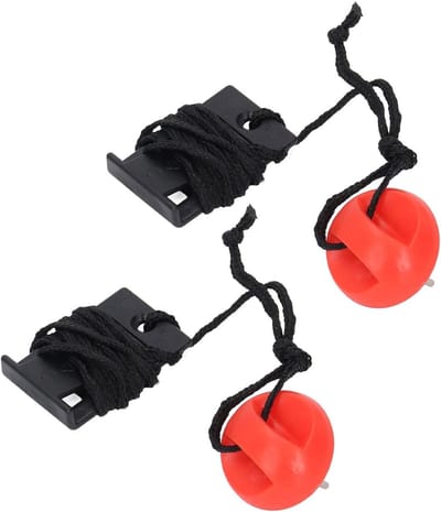 Loopband Veiligheidssleutel - Noodstop Magneet - Veilig Trainen - Automatische Bescherming - 2 Stuks 92cm Koord - Zwart
