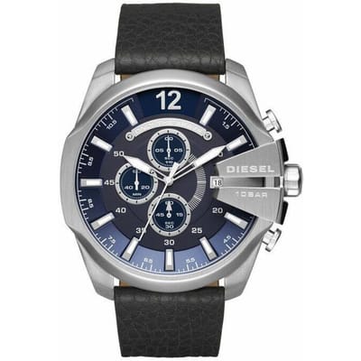 Diesel DZ4423 Mega Chief Navy Blue Dial Chronograaf Herenhorloge