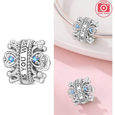 Kroon Elegant Mooi Prachtig Kralen Koperkleuren Voor Bedel Koperkleuren Echte Armbanden Voor Sieraden Maken gray