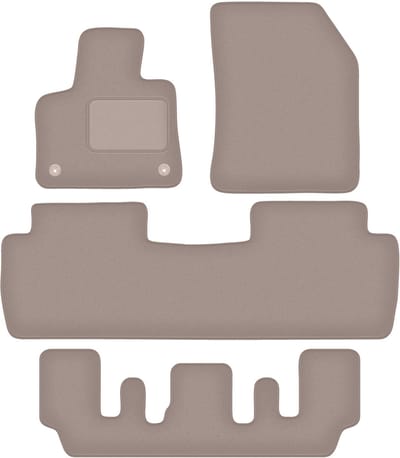 Wielganizator WLG-CARLUX Serie - Automattenset - Beige - Geschikt voor Peugeot 5008 II (2017-2020) - Hoogwaardige Bescherming
