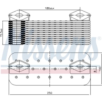 Olie radiator NISSENS 90757