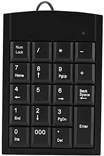 ONF3 - Draadloos Numeriek Toetsenblok - Mini 19 Toetsen - Ultradun Toetsenbord - Zwart - USB Numeriek Toetsenblok - Geschikt voor Laptop en Desktop