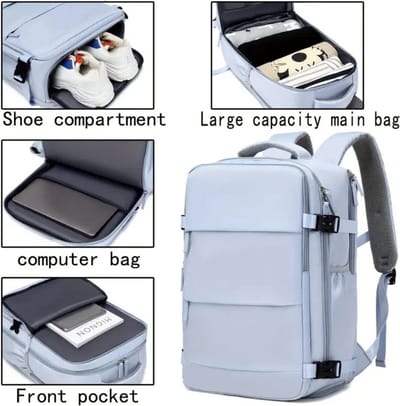 Bovista Rugzak - Dames - Heren - Meisje - Jongens - Backpack - Schooltas - Laptoptas - Donkergrijs