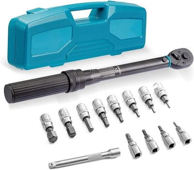 Momentsleutel Set - Precisie Gereedschap - Nauwkeurig Aandraaien - Micro Instelling 0.1 Nm - 5-25 Nm - One Color