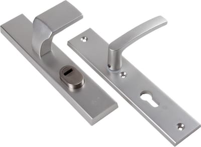 Ami Veiligheidsbeslag Voordeurgarnituur compleet ovaal PC55 SKG***® F1 aluminium