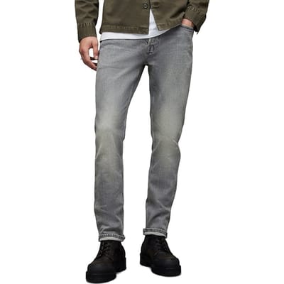 AllSaints Rex Dusty Grey Size: W28L32 | Slim Outlet | Heren | Grijs