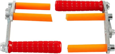 Plankdrager - Platentang Grijper - Materiaal Transport - Verstelbare Grip - 115 kg draagvermogen - Rood Oranje
