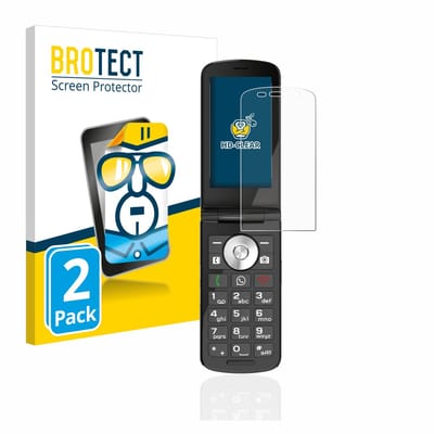 BROTECT - Screenprotector voor Emporia TOUCHsmart - Folie Beschermfolie transparant 2 Stuks