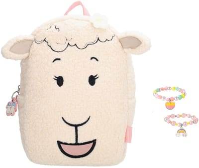 Zebra Rugzak Molly & Mike - Molly roze - rugtas, schooltas, kinderrugzak + armbandje