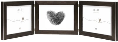 Deknudt Frames fotolijst S41VK3 H3H - bruin - drieluik -  3x 10x15 cm