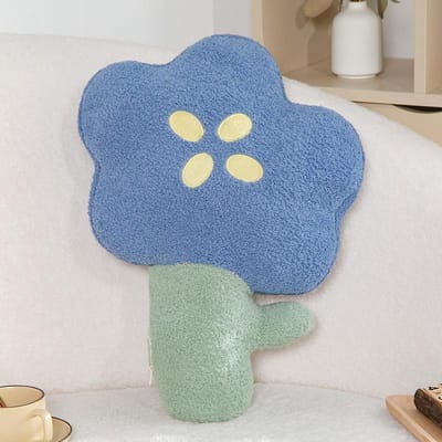 Coussin Fleur Style Nordique Nuage Souriant Coussin Jeté Tulipe Tournesol Jouet Peluche Peluches à Câliner Décoration Intérieure Fille Cadeaux d'Anniversaire about 35-45cm