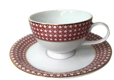 Bogucice Nikola Gouden Porseleinen Kopjes Set (2 stuks)