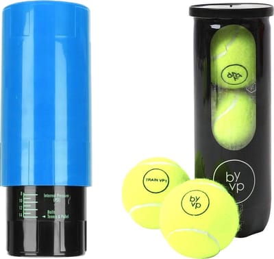 Padelballen Drukregelaar Inclusief 3 Padel Ballen - Blauw - Padel Accesoires - Robin van Persie