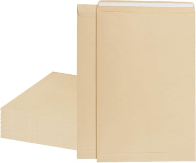 100 stuks A4 C4 bruine Kraft enveloppen voor verzending, kantoor en zakelijke doeleinden, 325×230mm