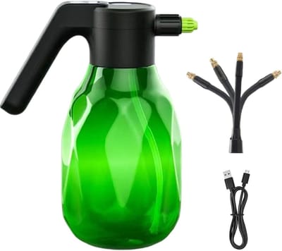 Draagbare tuinsproeier - Elektrische vernevelaar - Planten water geven - Oplaadbaar elektrisch - 2 liter capaciteit - Groen