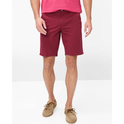 Brax Heren Bermuda  Style BOZEN WILDBERRY, donkerrood, maat 46