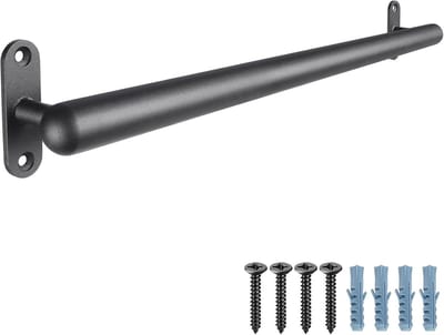 117cm Metalen Trapleuning, Antislip Veiligheidsleuning voor Binnen en Buiten, Geschikt voor Jong en Oud, Muurbevestiging en Barrièrevrije Trapbalustrade