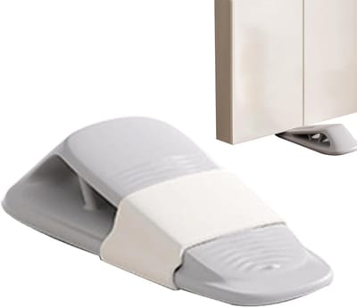 Vloer Deurstopper - Deur Buffer - Deuren Vastzetten - Antislip Ontwerp - 13 cm Lengte - Grijs