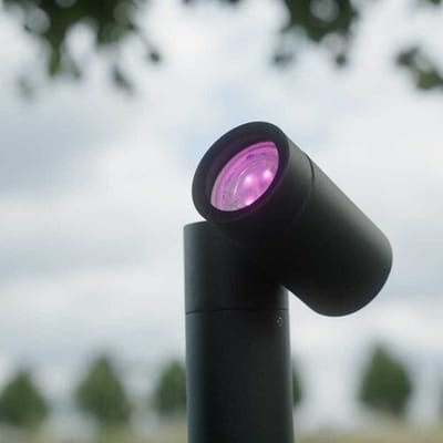 HOFTRONIC SMART Pinero  - Smart LED Prikspot - IP65 waterdicht - 5,5 Watt 345 Lumen - RGBWW - GU10 - Wifi + Bluetooth - IP65 Waterdicht - Bestuurbaar