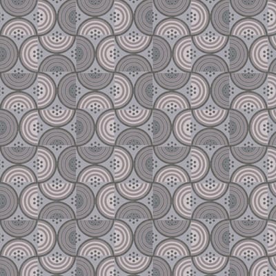 Retro behang Profhome 390614-GU vliesbehang glad met geometrische vormen mat grijs antraciet taupe crèmewit 5,33 m2
