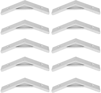 Hoekbeugels 135 Graden, 10 Stuks Aluminium Legering Hoekverbindingen voor Bouw en Assemblage, Verstevigingsbeugels voor Meubelconstructie en Klussen