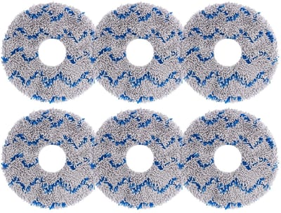 Dailygoods- Wischtukken Set van 6 - Ecovacs Deebot X1/X2/T10/T20 - Staubsauger Accessoires - Vervangende Wischtücher - Hoogwaardige Kwaliteit - Mop