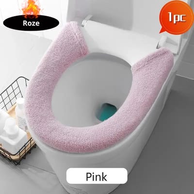 Nivard Wasbare Toiletbril Cover - Wc Bril Hoes - Toiletbril - Wc Deksel - Toiletafdekking - Verwarmde Wc Bril - Roze
