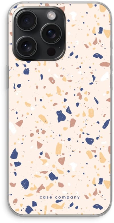Case Company® - Hoesje geschikt voor iPhone 15 Pro Max hoesje - Terrazzo N°23 - Soft Cover Telefoonhoesje - Bescherming aan alle Kanten en Schermrand