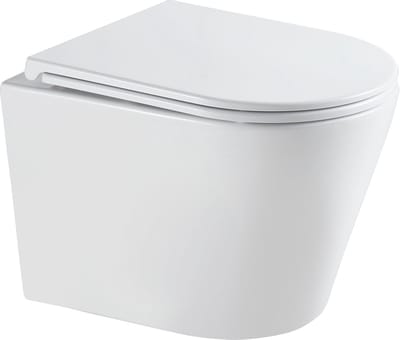 Futurbath Turin Hangend Toilet met Bidet - Randloos Wit Glanzend - Soft-Close Zitting