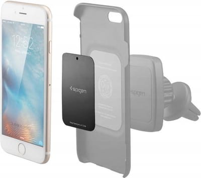 Spigen Kuel A210 Metalen Plaatjes Set - Magneet voor telefoon in de auto - Automagneet - 3M - Zwart
